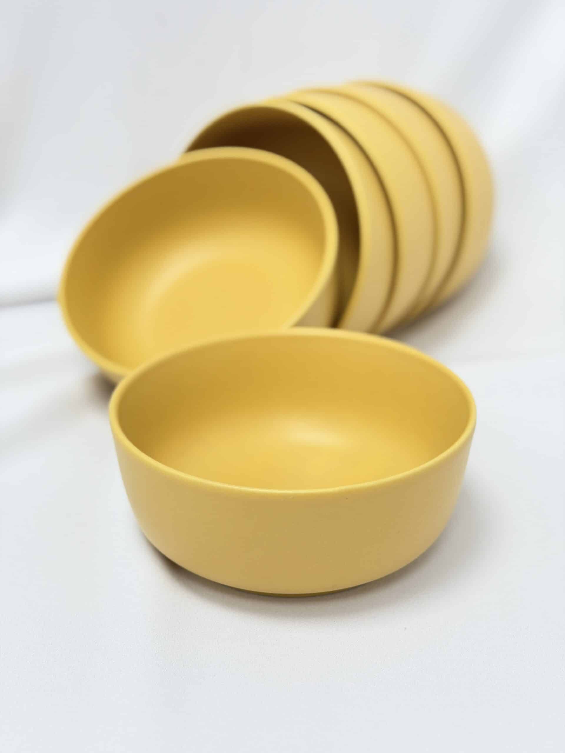 6 קעריות פורצלן MUSTARD – תמונה 2