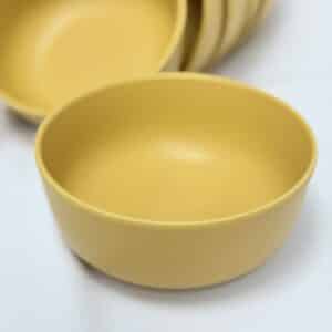 6 קעריות פורצלן MUSTARD