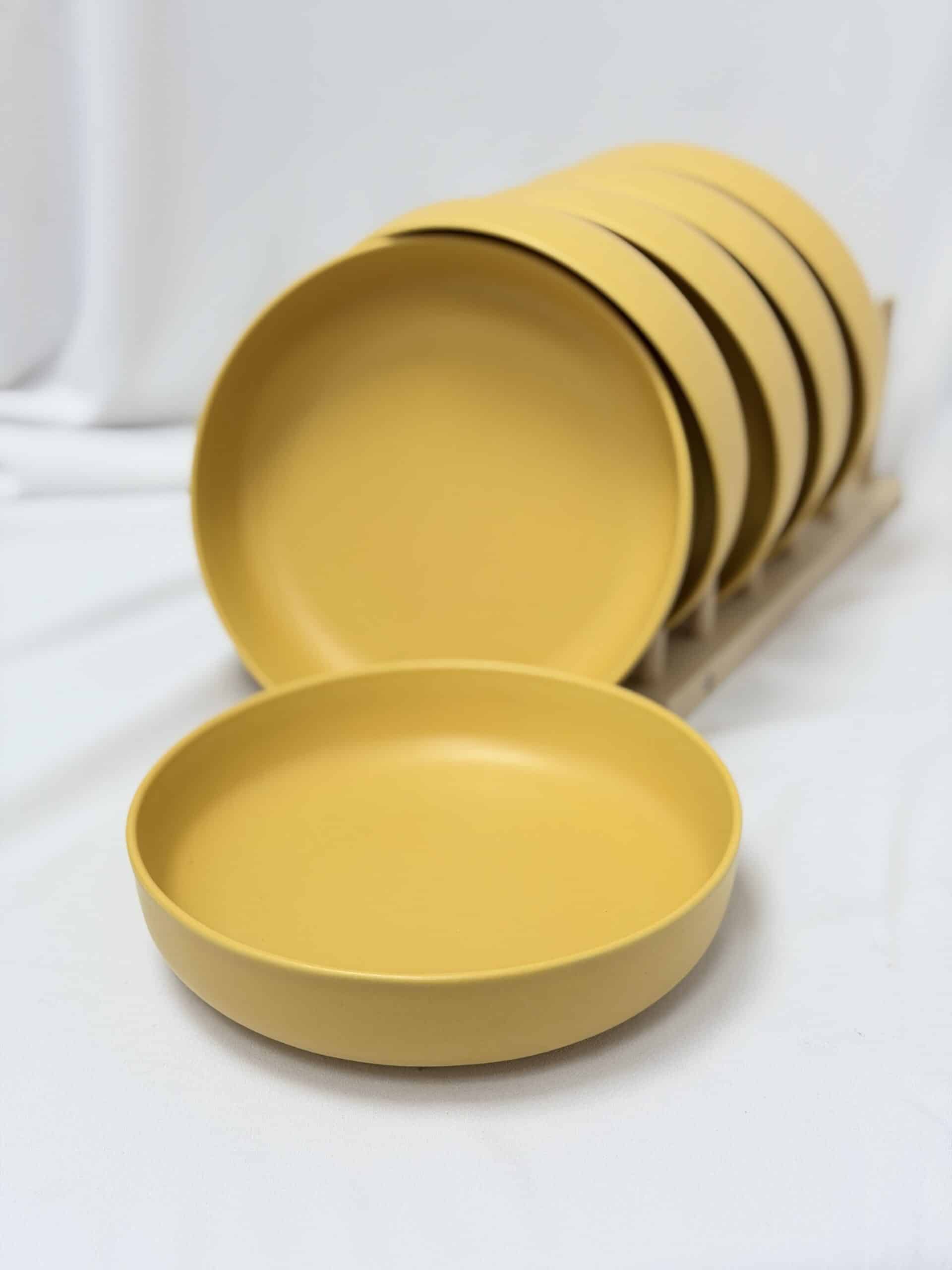 6 צלחות עמוקות פורצלן MUSTARD – תמונה 2