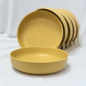 6 צלחות עמוקות פורצלן MUSTARD