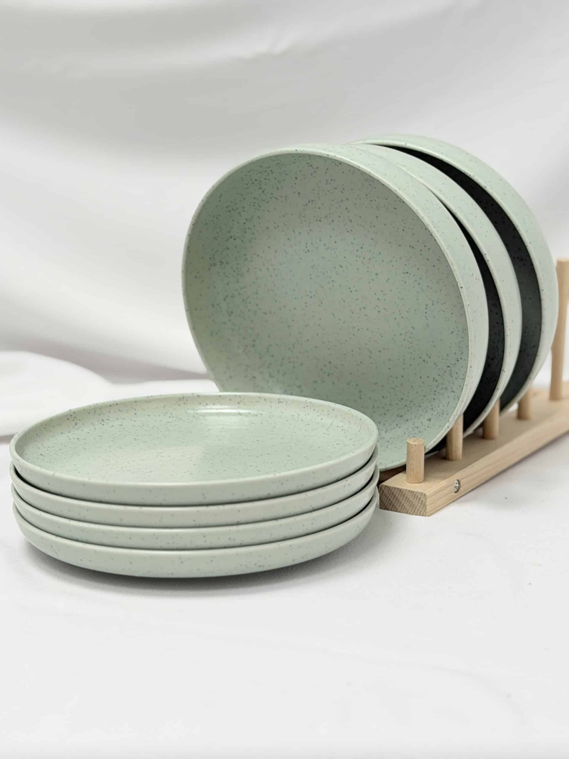 3 צלחות עמוקות 4 צלחות שטוחות MINT – תמונה 6