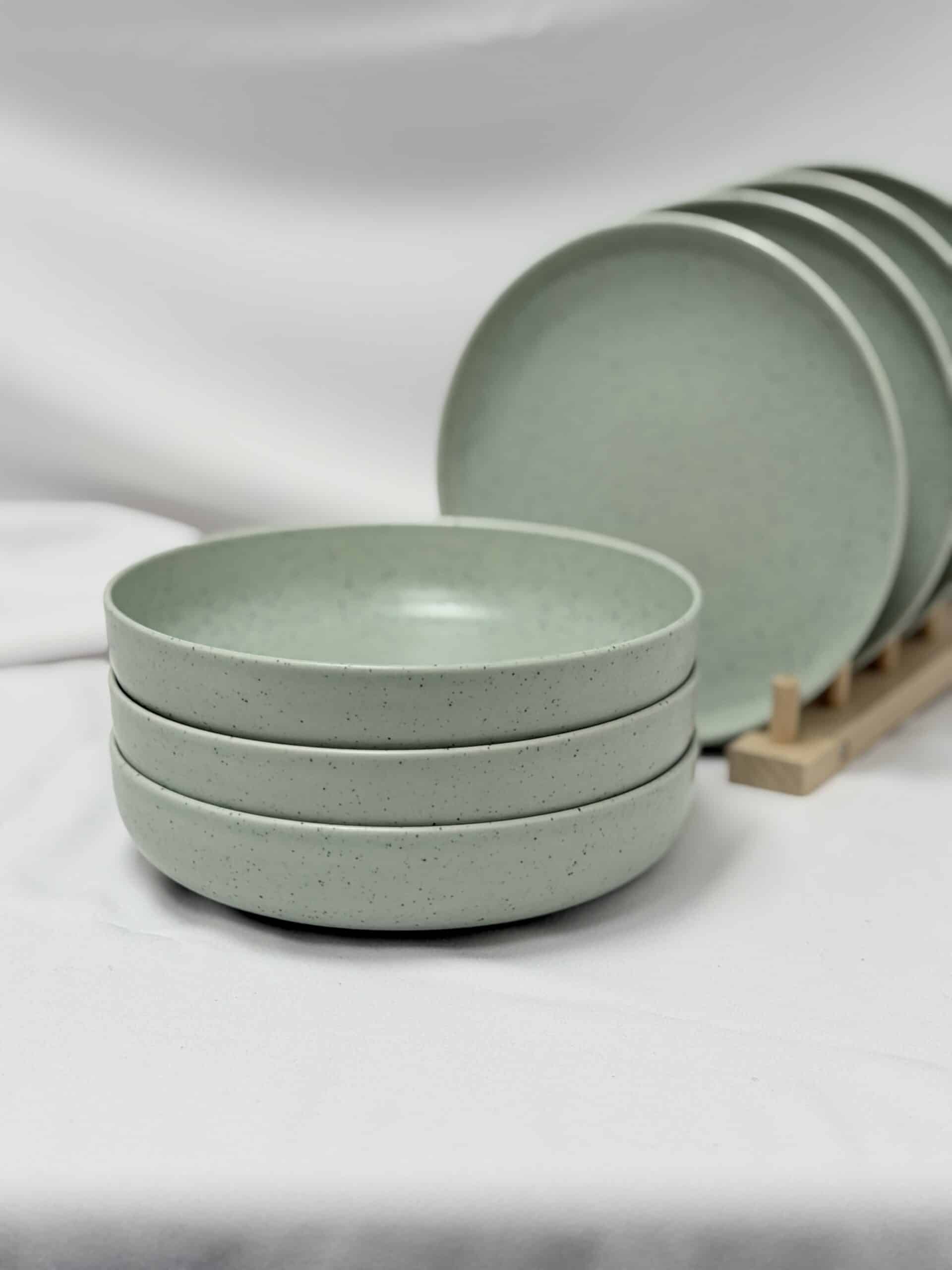 3 צלחות עמוקות 4 צלחות שטוחות MINT – תמונה 5