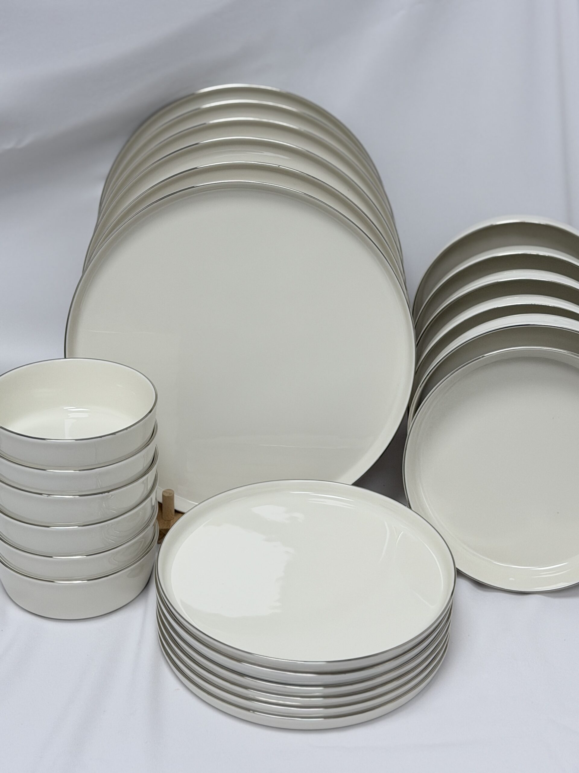 סט צלחות פורצלן PLATINUM